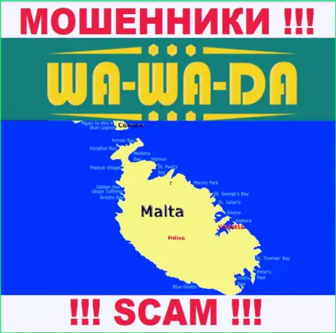 Malta - именно здесь официально зарегистрирована контора Wa-Wa-Da Casino