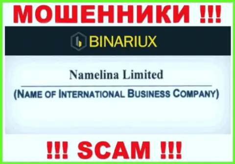 Namelina Limited - это интернет мошенники, а управляет ими Namelina Limited
