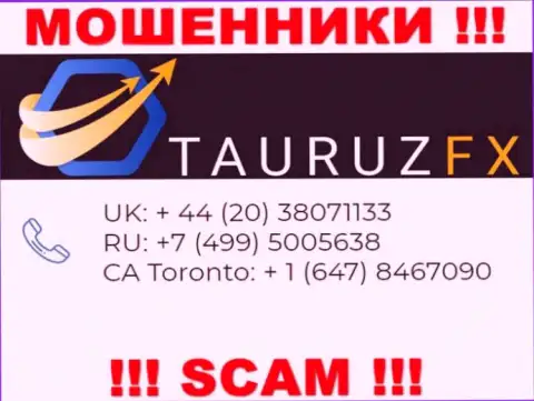 Не берите трубку, когда звонят незнакомые, это могут оказаться internet-мошенники из компании Tauruz FX