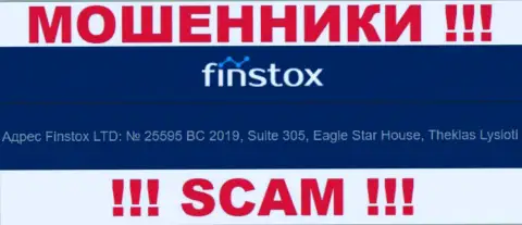 Finstox - это МОШЕННИКИ !!! Засели в офшорной зоне по адресу Сюит 305, Еагле стар Хауз, Теклас Лисиоти, Кипр и сливают финансовые активы клиентов