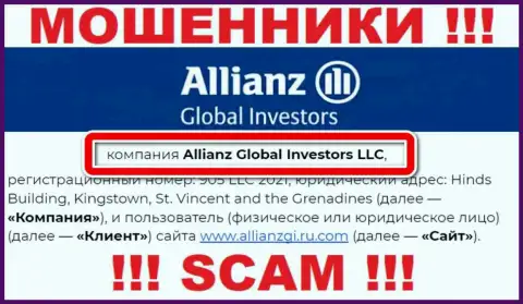 Компания Allianz Global Investors находится под руководством организации Allianz Global Investors LLC