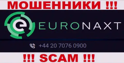 С какого именно номера телефона Вас будут обманывать звонари из компании EuroNaxt Com неизвестно, будьте очень бдительны