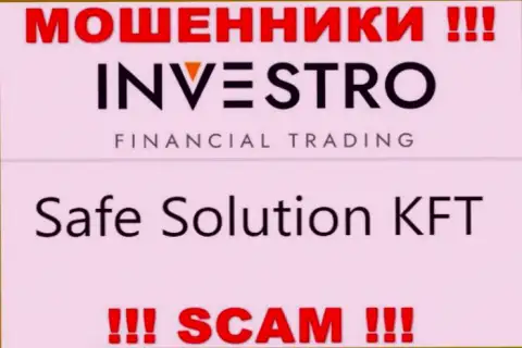 Компания Investro находится под руководством конторы Safe Solution KFT