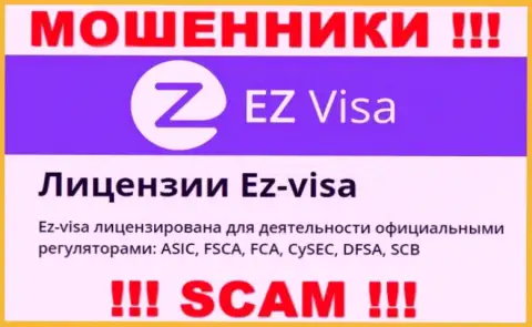 Противозаконно действующая организация EZVisa крышуется мошенниками - FCA