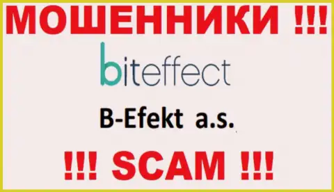 Bit Effect - это МОШЕННИКИ !!! B-Efekt a.s. - это организация, владеющая указанным лохотронным проектом