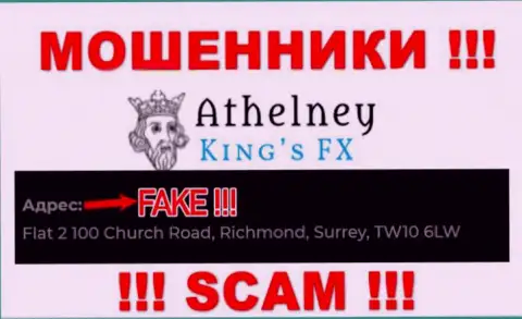 Не сотрудничайте с мошенниками Athelney FX - они показывают фейковые сведения о официальном адресе регистрации организации