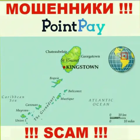 ПоинтПей - это жулики, их адрес регистрации на территории St. Vincent & the Grenadines