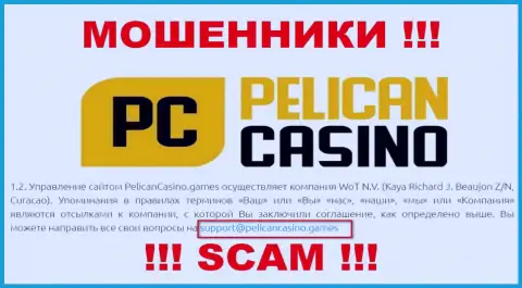Ни за что не стоит писать письмо на электронный адрес интернет-мошенников PelicanCasino Games - одурачат в миг