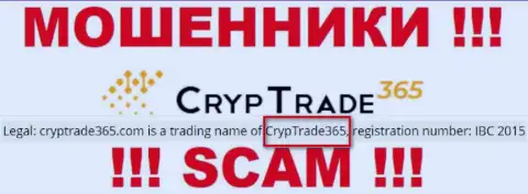 Cryp Trade365 - это РАЗВОДИЛЫ ! Управляет указанным лохотроном CrypTrade365
