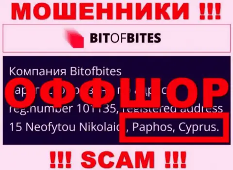 BitOfBites Com - это internet-мошенники, их место регистрации на территории Кипр