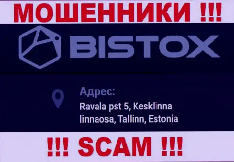 Избегайте сотрудничества с конторой Bistox - данные мошенники показывают ложный юридический адрес
