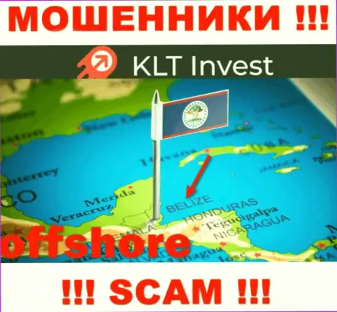 KLTInvest Com свободно обувают, поскольку обосновались на территории - Belize
