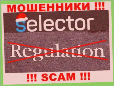 Имейте в виду, компания SelectorCasino не имеет регулирующего органа это МОШЕННИКИ !!!